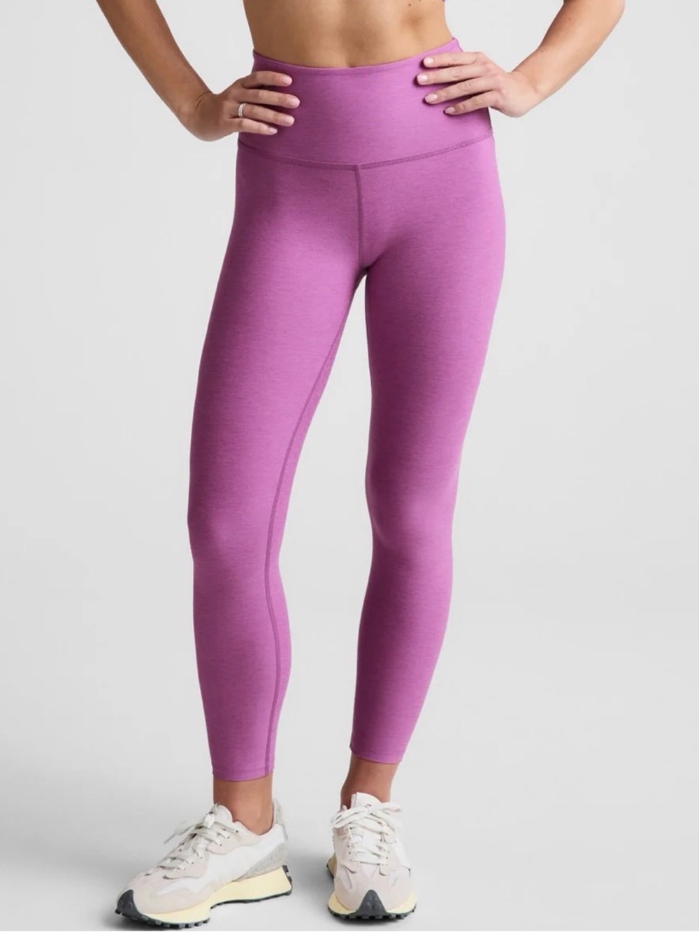 Beyond Yoga Fun Fuchsia Heather Legging